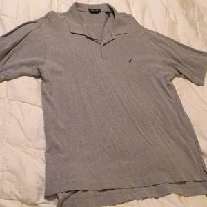 Nautica Classic Pique Polo Shirt Size XL in Grey